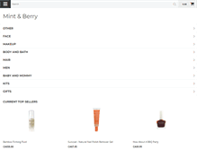 Tablet Screenshot of mintandberry.com